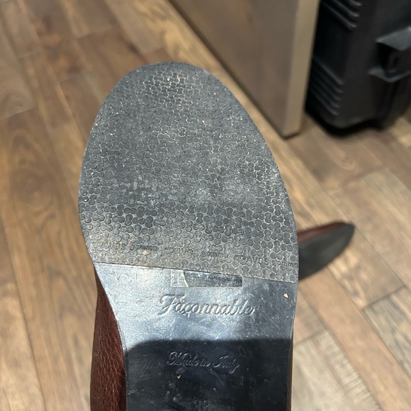 Faconnable Leather Knee High Boots Womens - Picture 3 of 4